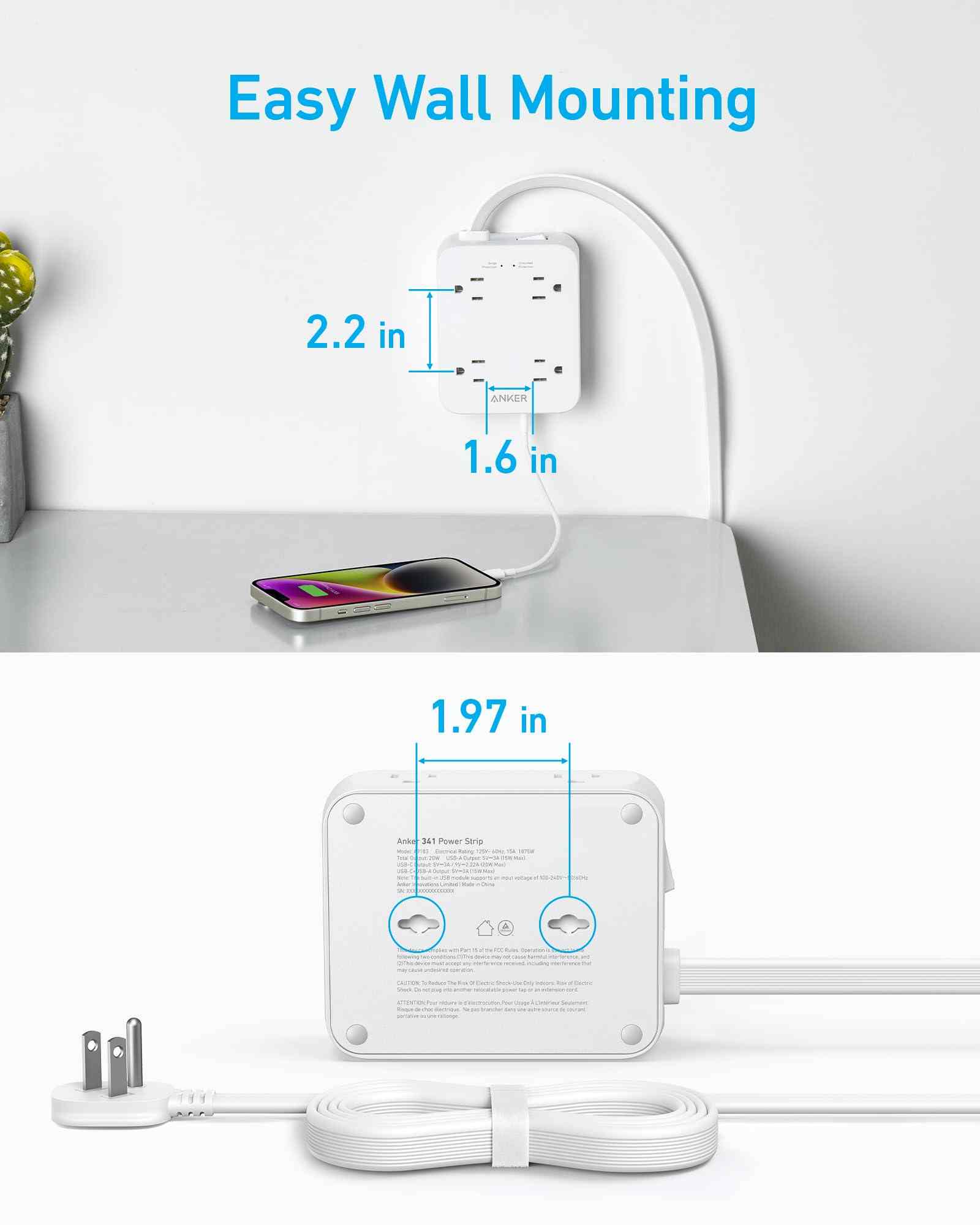 Anker <b>341</b> USB Power Strip