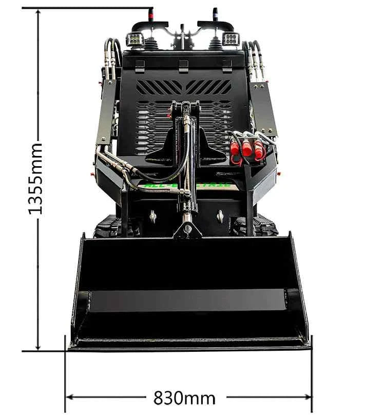 72V 16.4kWh Lithium Electric Mini Track Loader Skid Steer