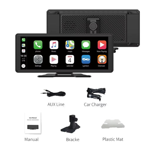 10.26-Inch Wireless CarPlay & Android Auto Touchscreen – Portable Car Multimedia Video Player with Bluetooth, GPS & Screen Mirroring - Bryans Products