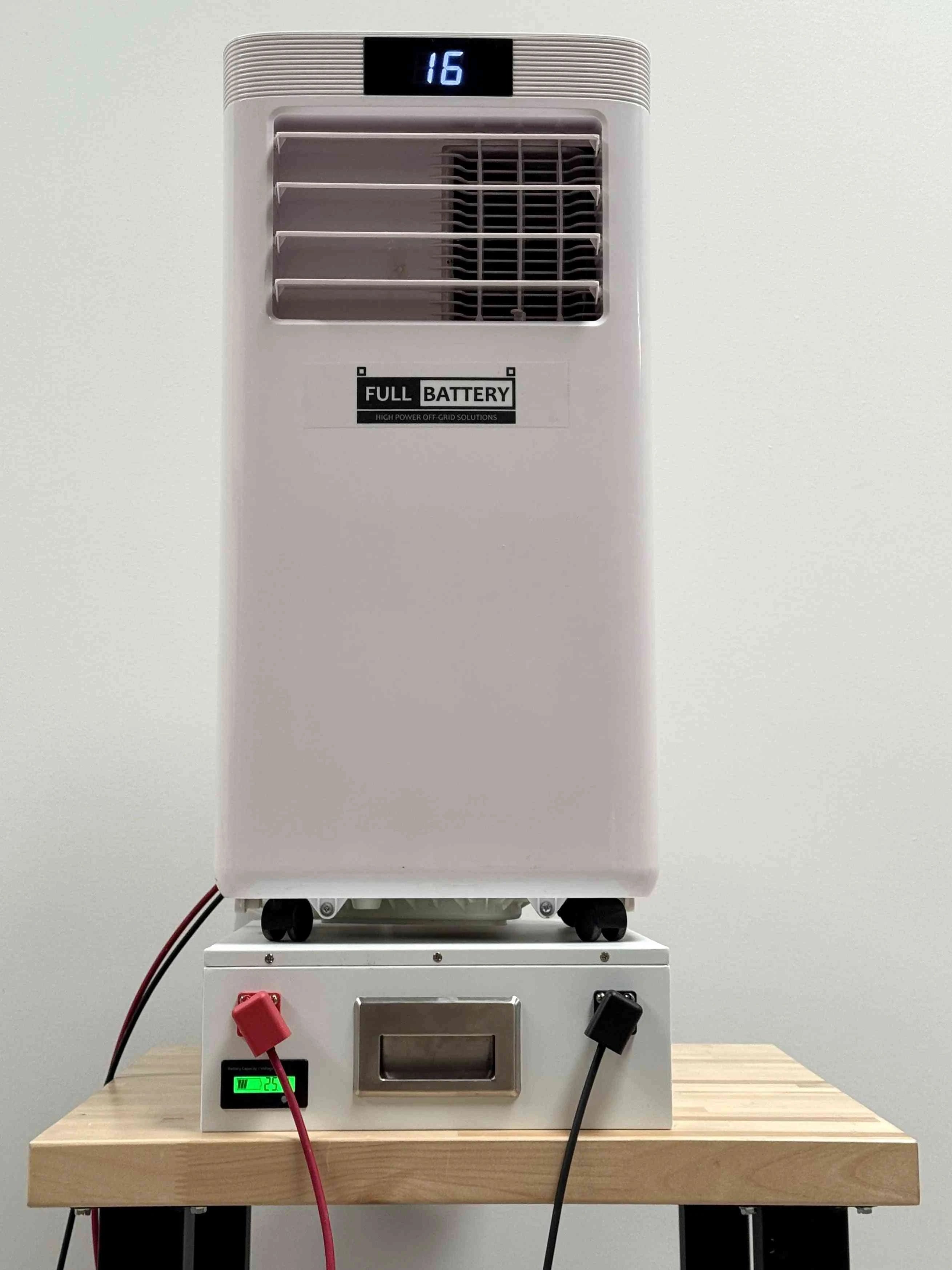 24V Pure DC Portable, Battery/Solar Air Conditioner & Heater (heat pump, 12,000 BTU/h)