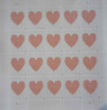 Made of Hearts USA Forever stamps for mailing and collecting themed for Valentines