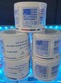 Roll of 100 USA Flag Forever Stamps sealed and new from 2019-2025