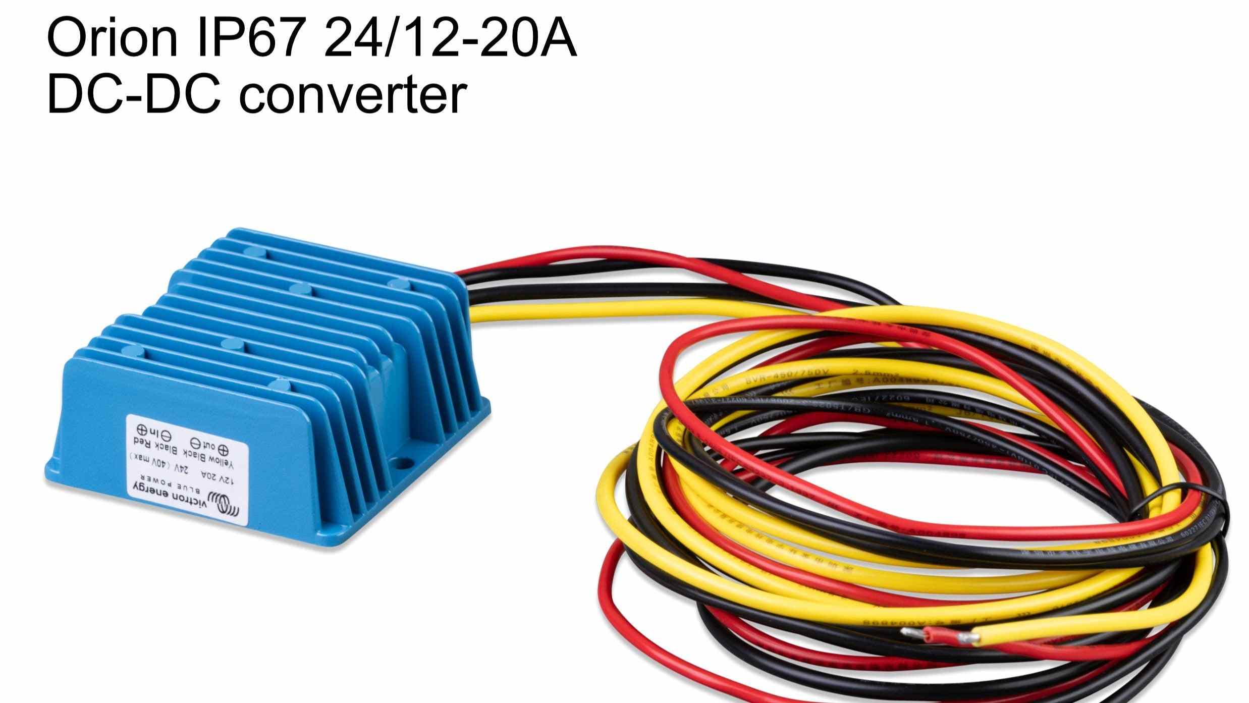 DC DC Converters: step up/down transformers for 12V, 24V & 48V DC-DC