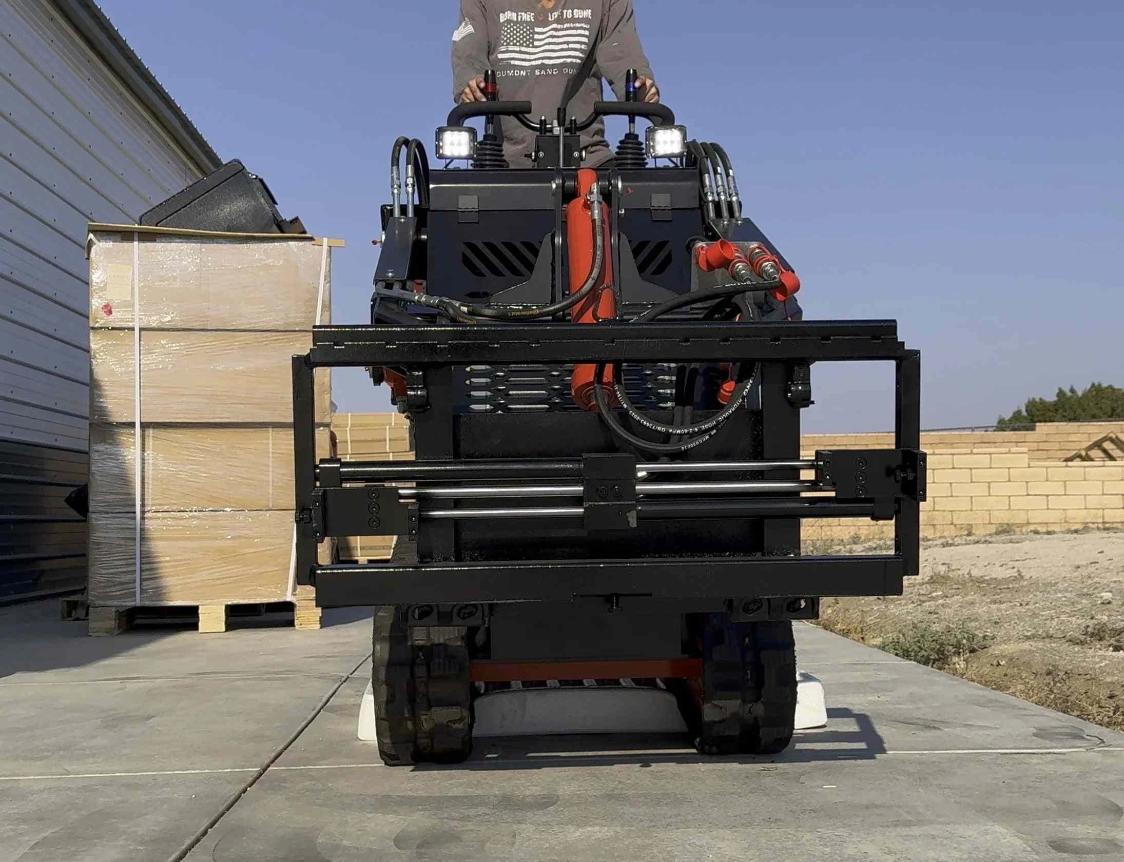 72V 16.4kWh Lithium Electric Mini Track Loader Skid Steer