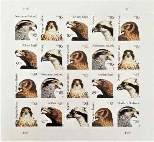 2012 Birds of Prey USPS 85 cents forever collectible stamps pack of 20