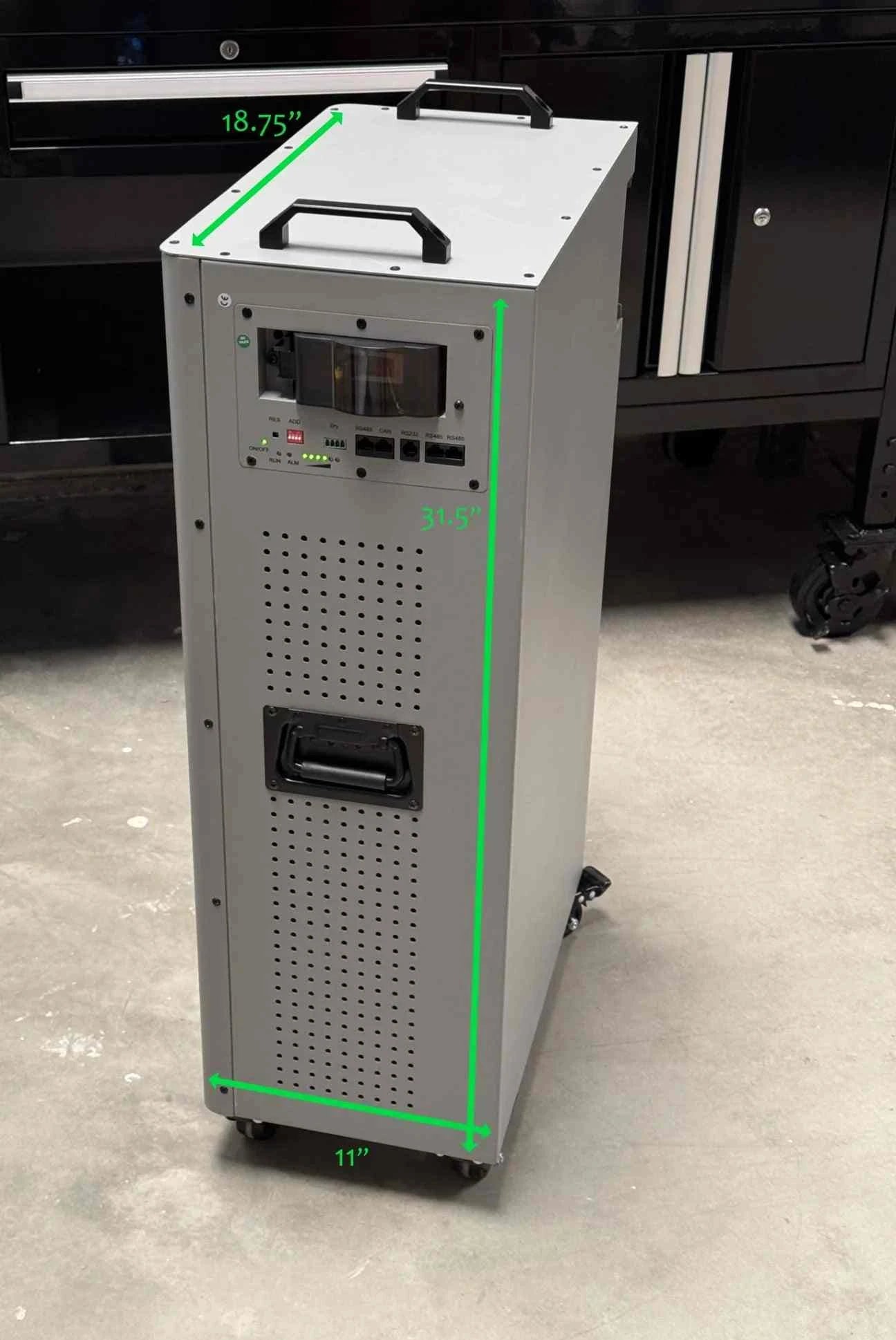 48V Tower: Rugged LifePO4 Battery w/ Active Balance & 200A BMS up to 16.4 kWh