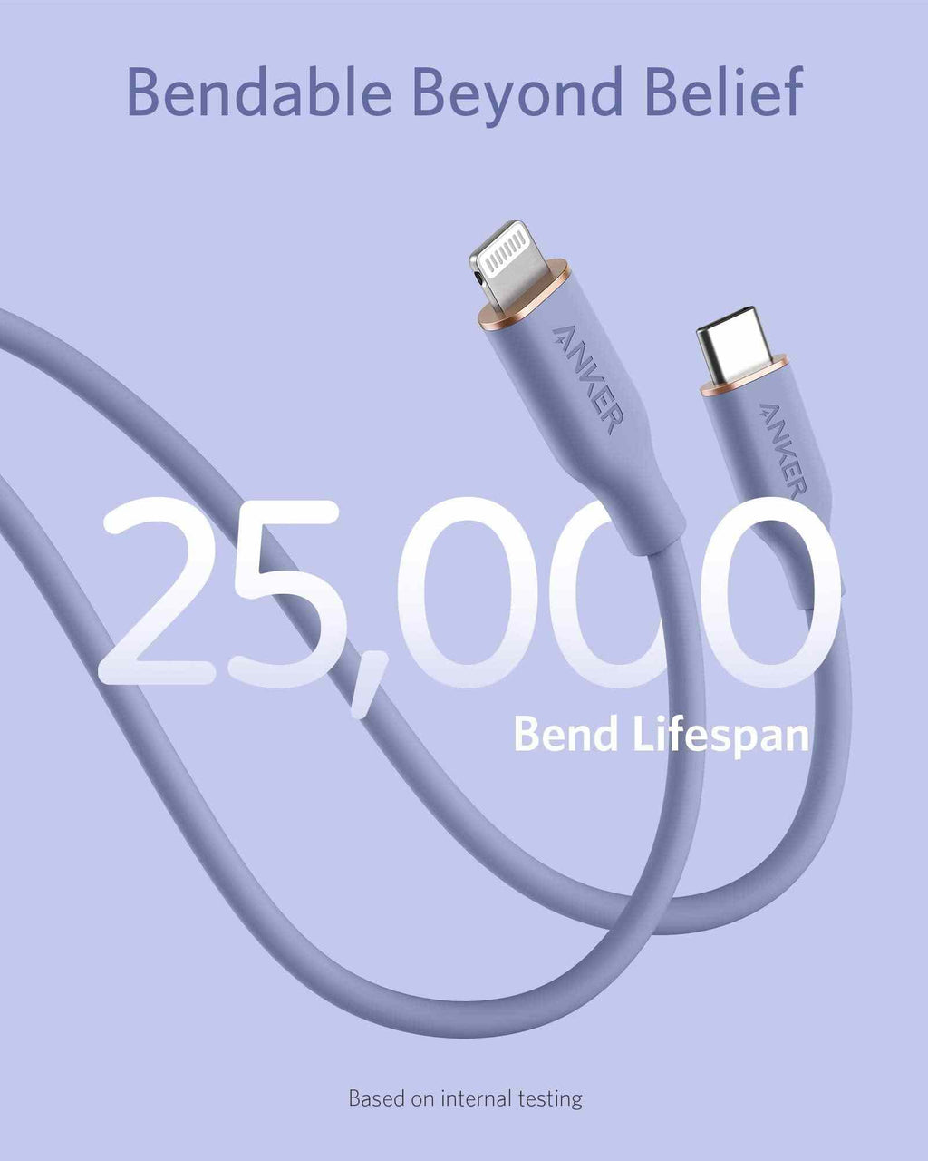 Anker <b>641</b> USB-C to Lightning Cable (Flow, Silicone)