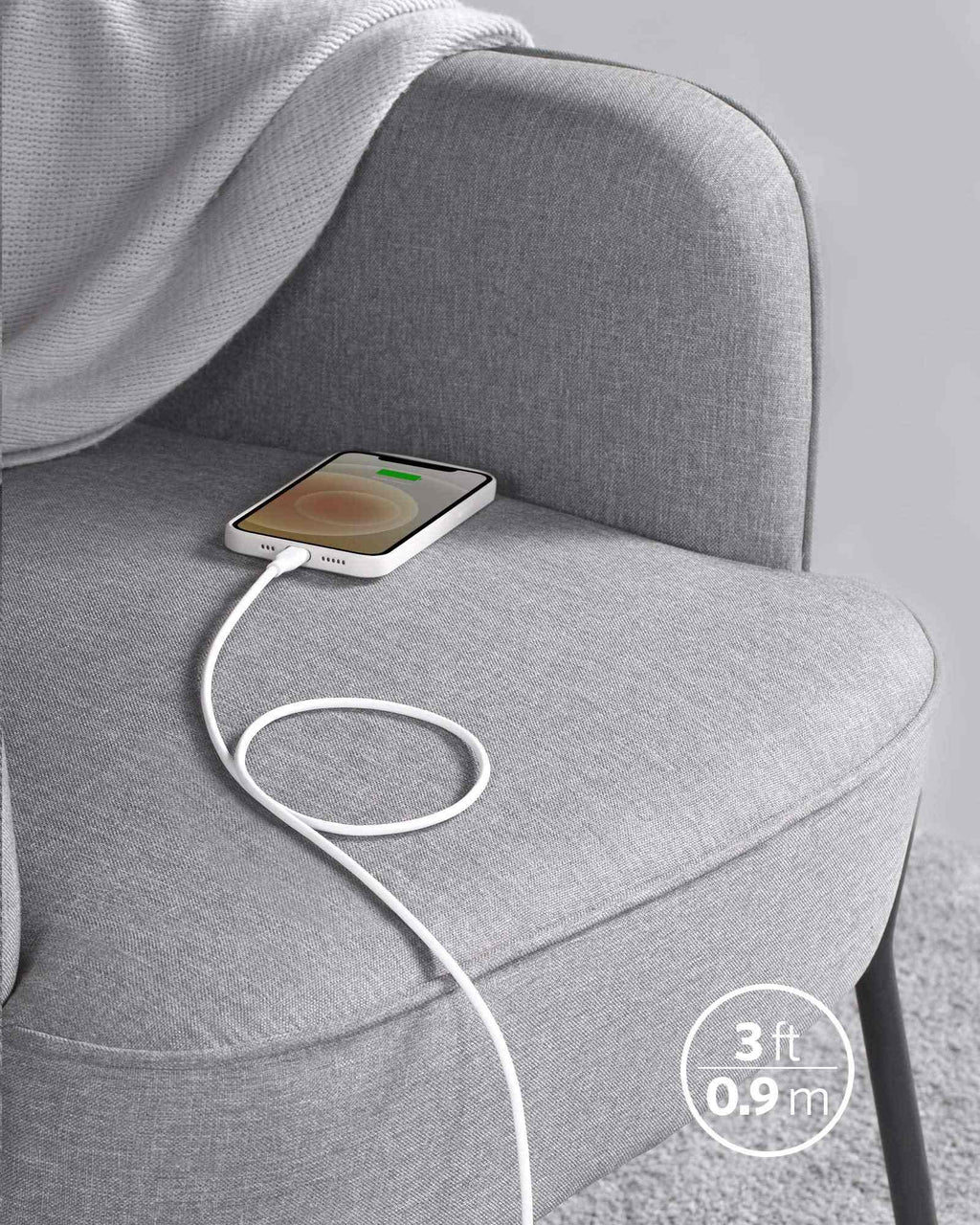 Anker <b>641</b> USB-C to Lightning Cable (Flow, Silicone)