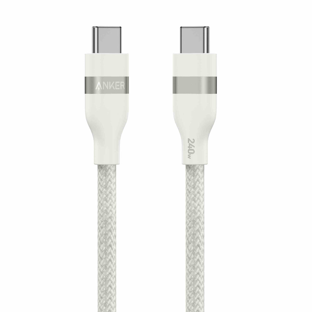Anker USB-C to USB-C Cable 3ft braided 240W fast charging durable eco-friendly