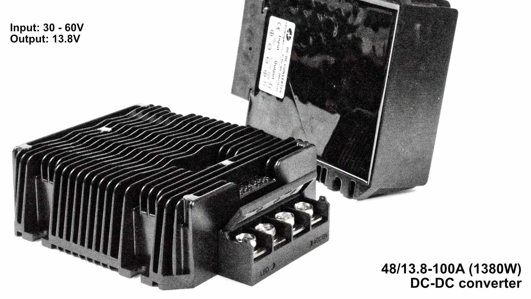 DC DC Converters: step up/down transformers for 12V, 24V & 48V DC-DC