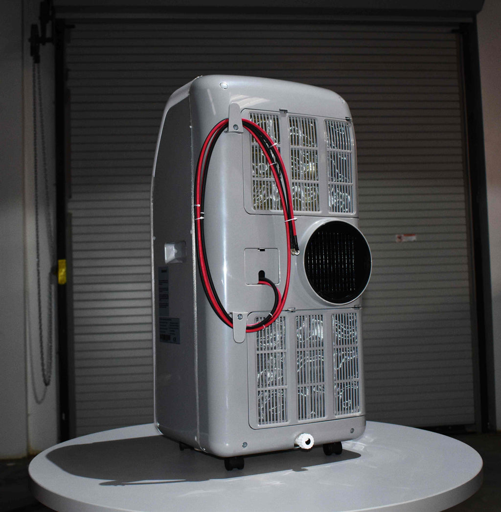 24V Pure DC Portable, Battery/Solar Air Conditioner & Heater (heat pump, 12,000 BTU/h)