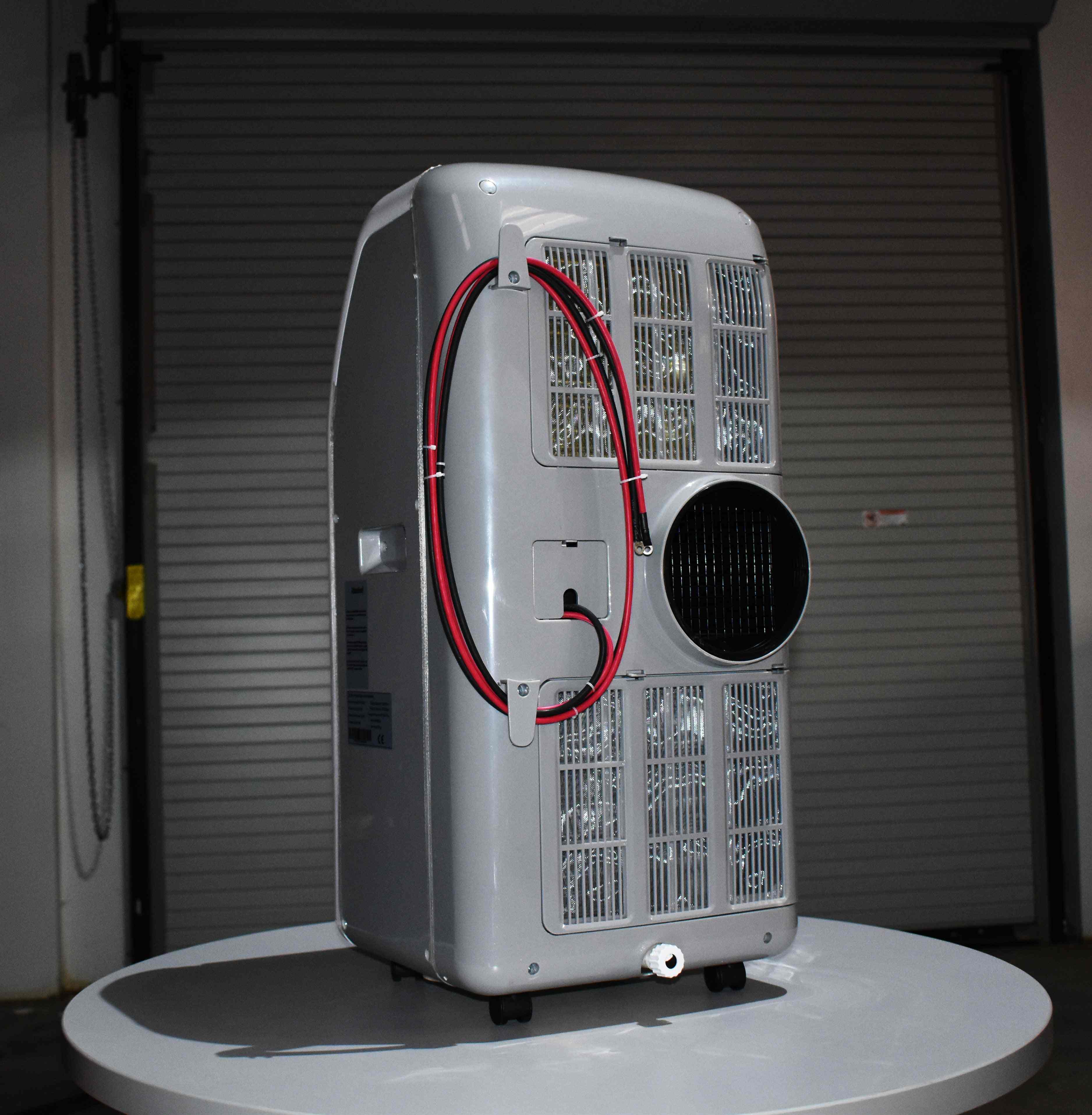24V Pure DC Portable, Battery/Solar Air Conditioner & Heater (heat pump, 12,000 BTU/h)