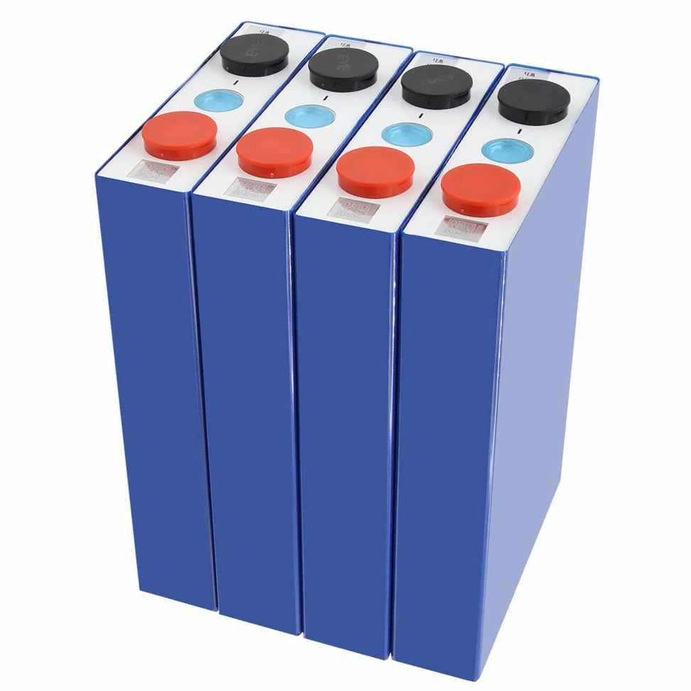 Bolt Together 24/48V battery cells with copper bus bars and stainless steel bolts for easy series connection