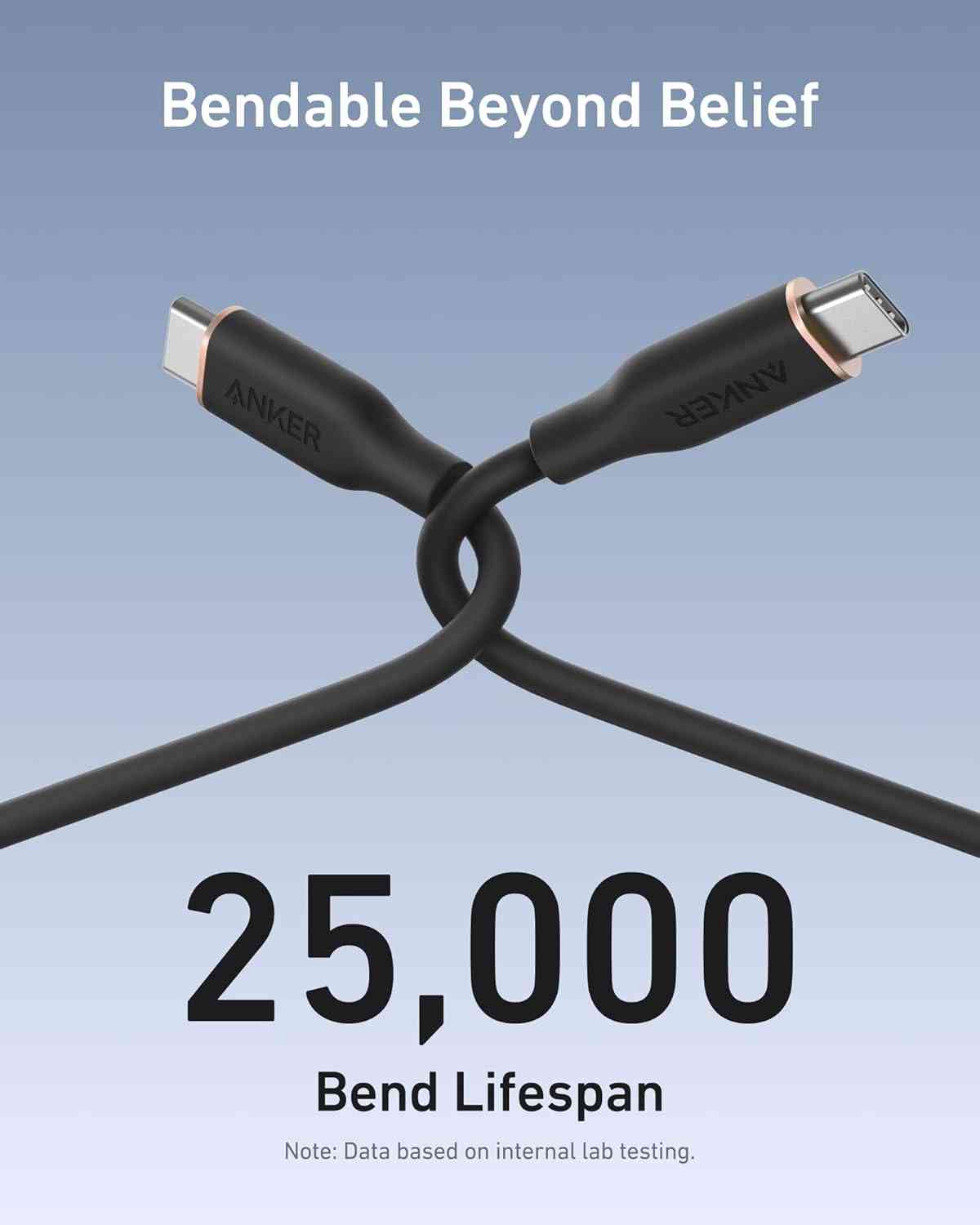Anker <b>643</b> USB-C to USB-C Cable (Flow, Silicone)