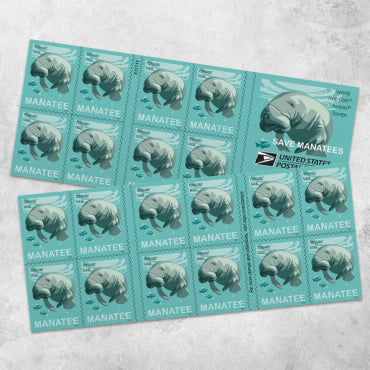 2024 Save the Manatees Forever Stamps booklet of 20