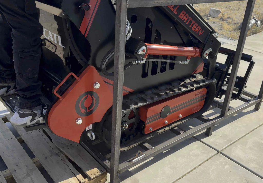 72V 16.4kWh Lithium Electric Mini Track Loader Skid Steer