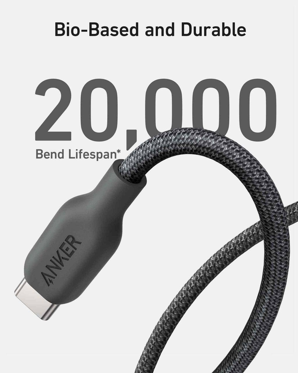 Anker <b>543</b> USB C to USB C Cable (240W, 10 ft)