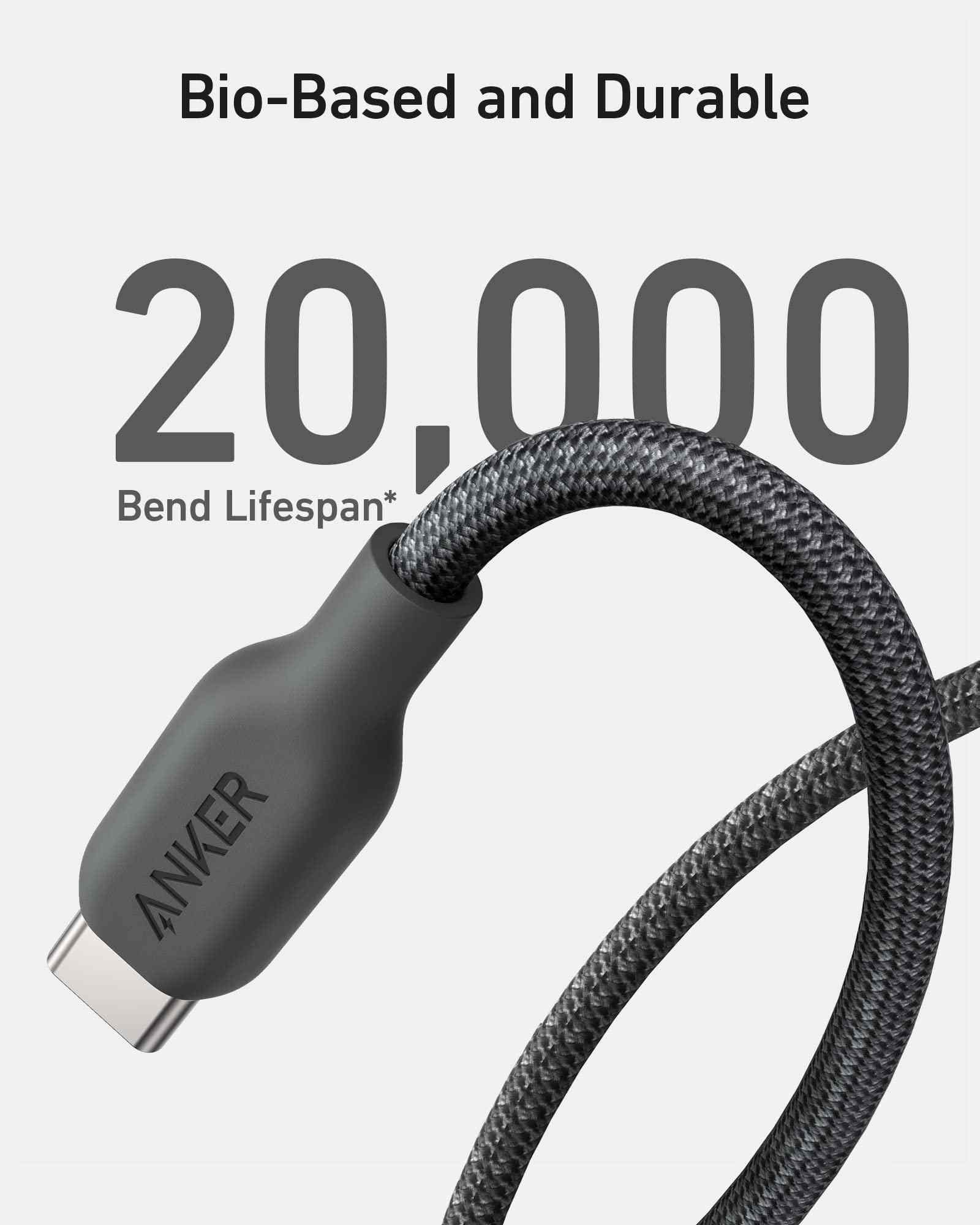 Anker <b>543</b> USB C to USB C Cable (240W, 10 ft)