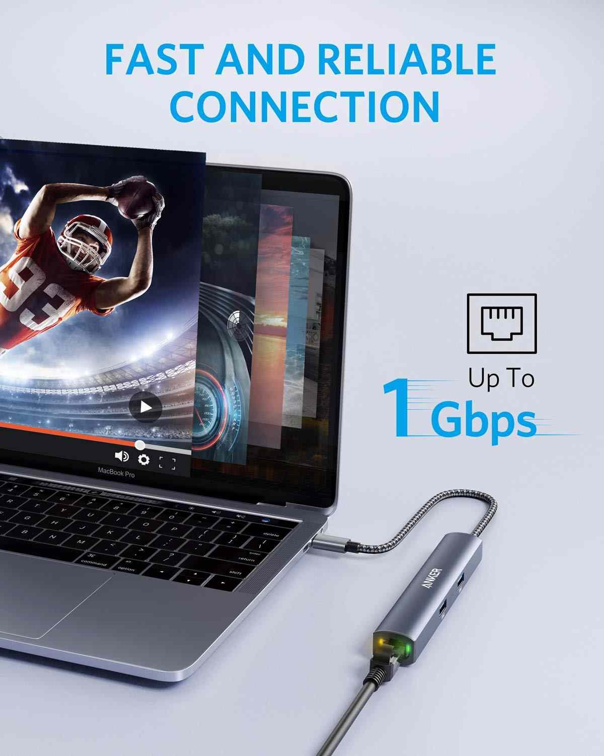 Anker <b>543</b> USB-C Hub (6-in-1, Slim)