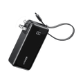 Anker Power Bank 10,000mAh Fusion with built-in USB-C and Lightning cable charging two devices fast