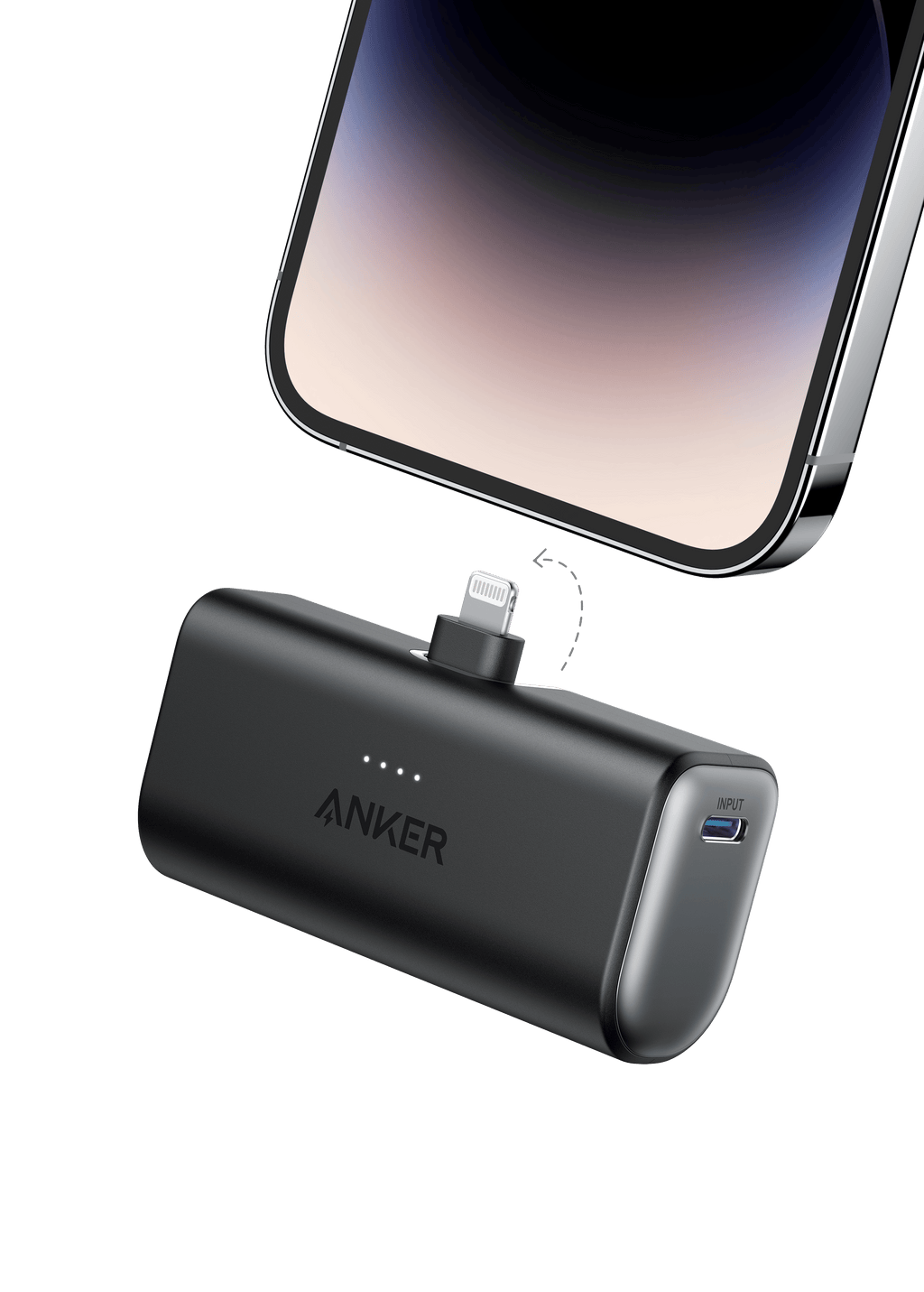 Anker Nano Power Bank with built-in Lightning connector and 12W fast charging for Apple devices