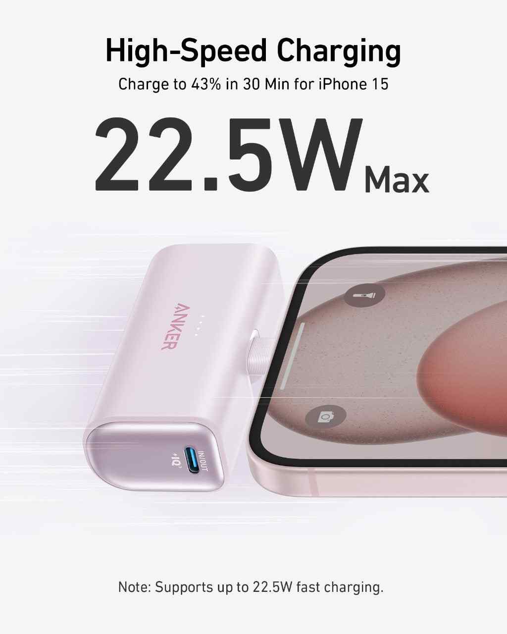 Anker Nano Power Bank (22.5W, Built-In USB-C Connector)
