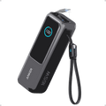 Anker Laptop Power Bank 25,000mAh with triple 100W USB-C ports and built-in retractable cables for multi-device charging