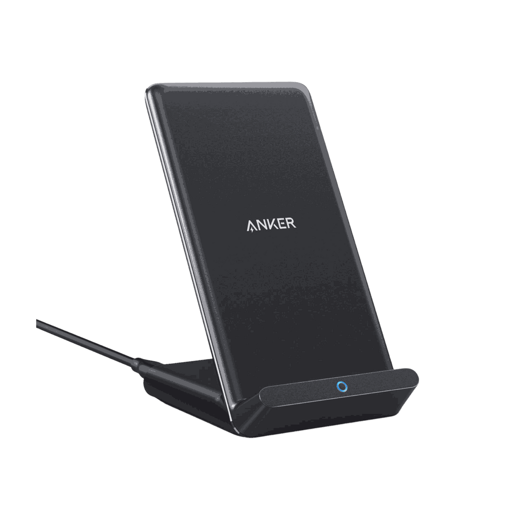 Anker 313 Wireless Charger stand with 10W fast charging and case-friendly design