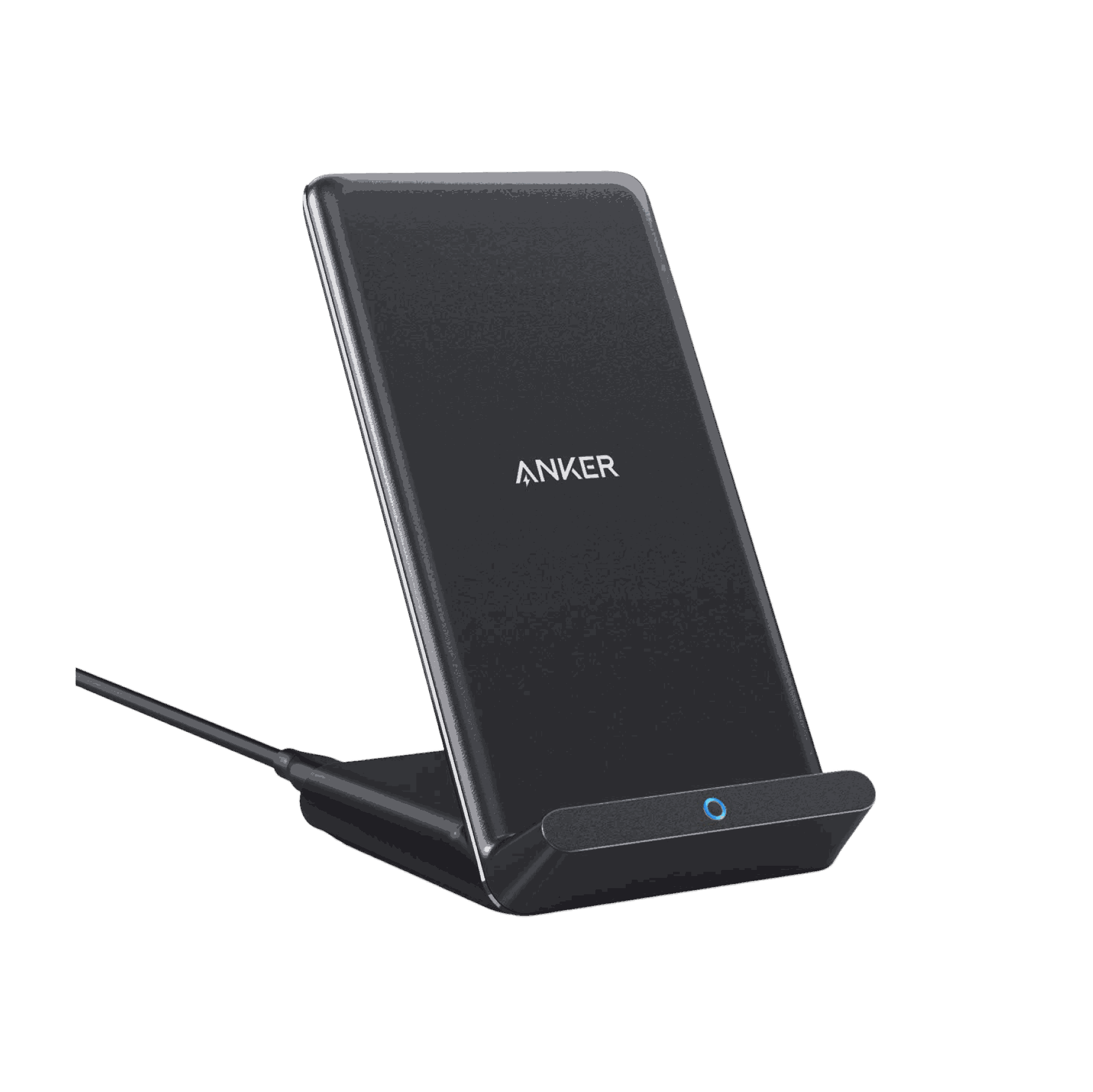 Anker 313 Wireless Charger stand with 10W fast charging and case-friendly design