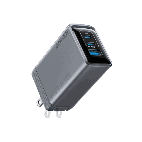 Anker Prime Charger 100W with 3 ports GaN fast charger compact design