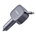 Anker Nano 75W Car Charger with dual-device USB-C ports and retractable cable