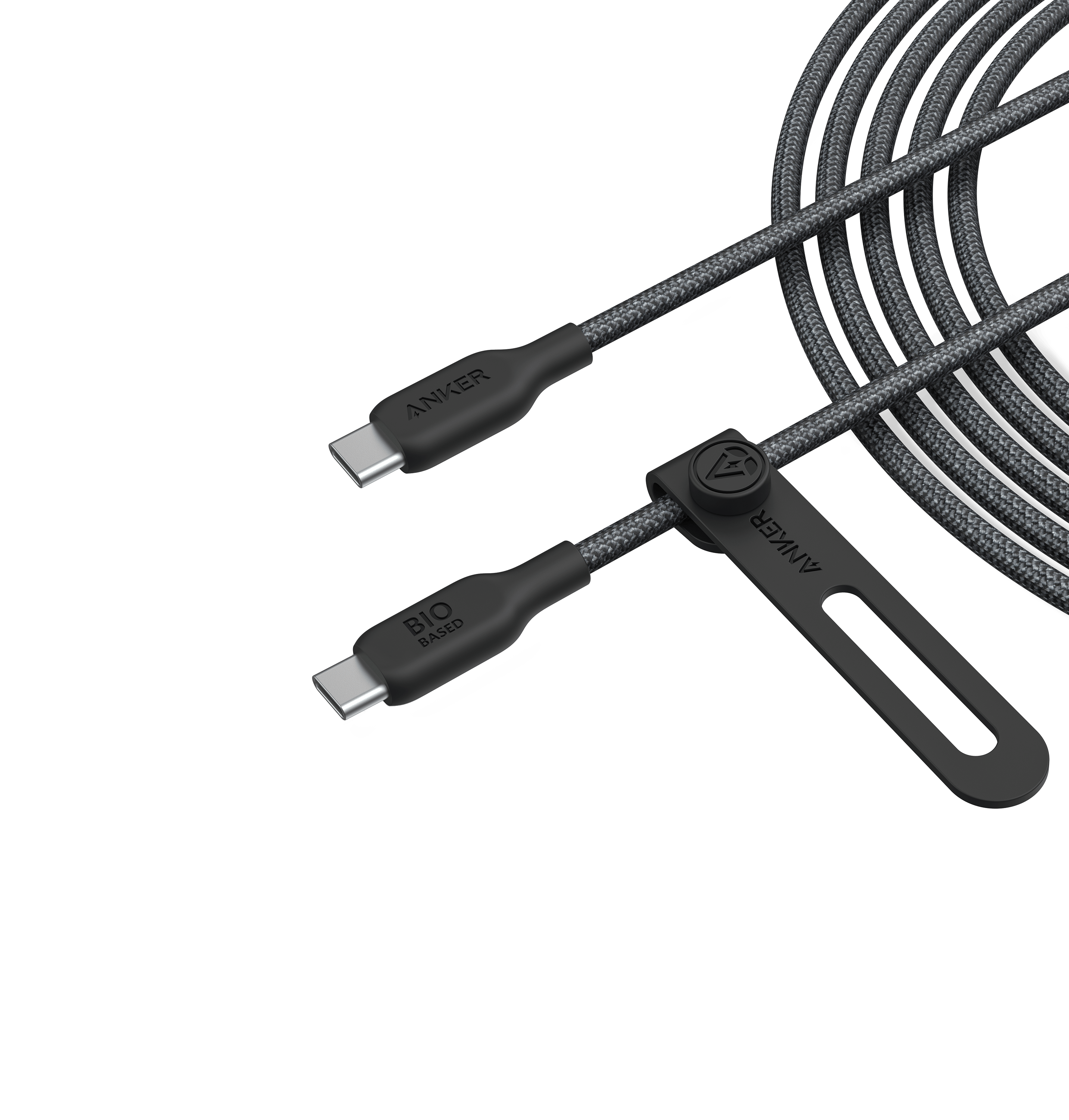 Anker 543 USB-C to USB-C bio-braided cable fast charging durable nylon material