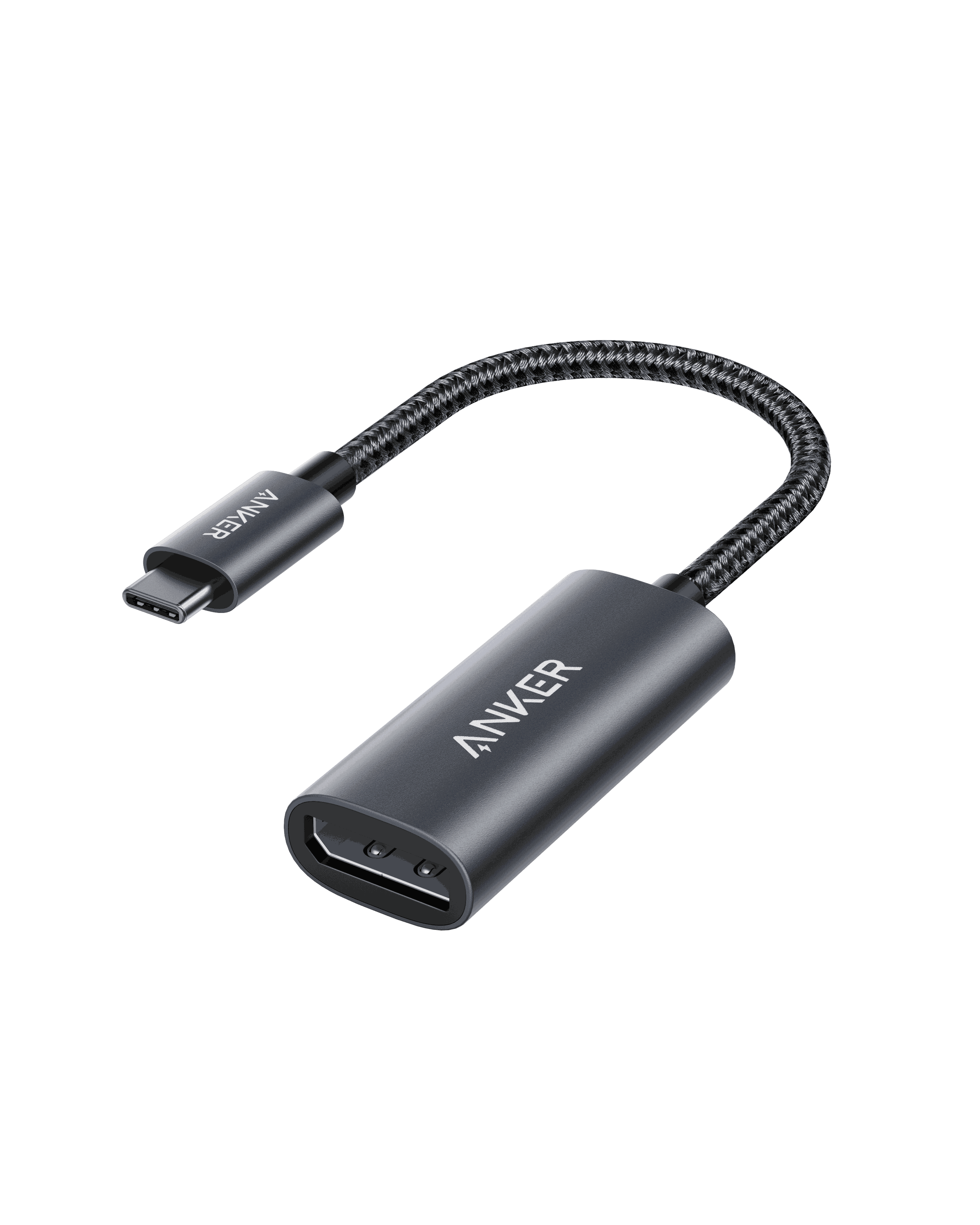 Anker PowerExpand USB-C to DisplayPort Adapter supporting 4K@60Hz with plug and play functionality