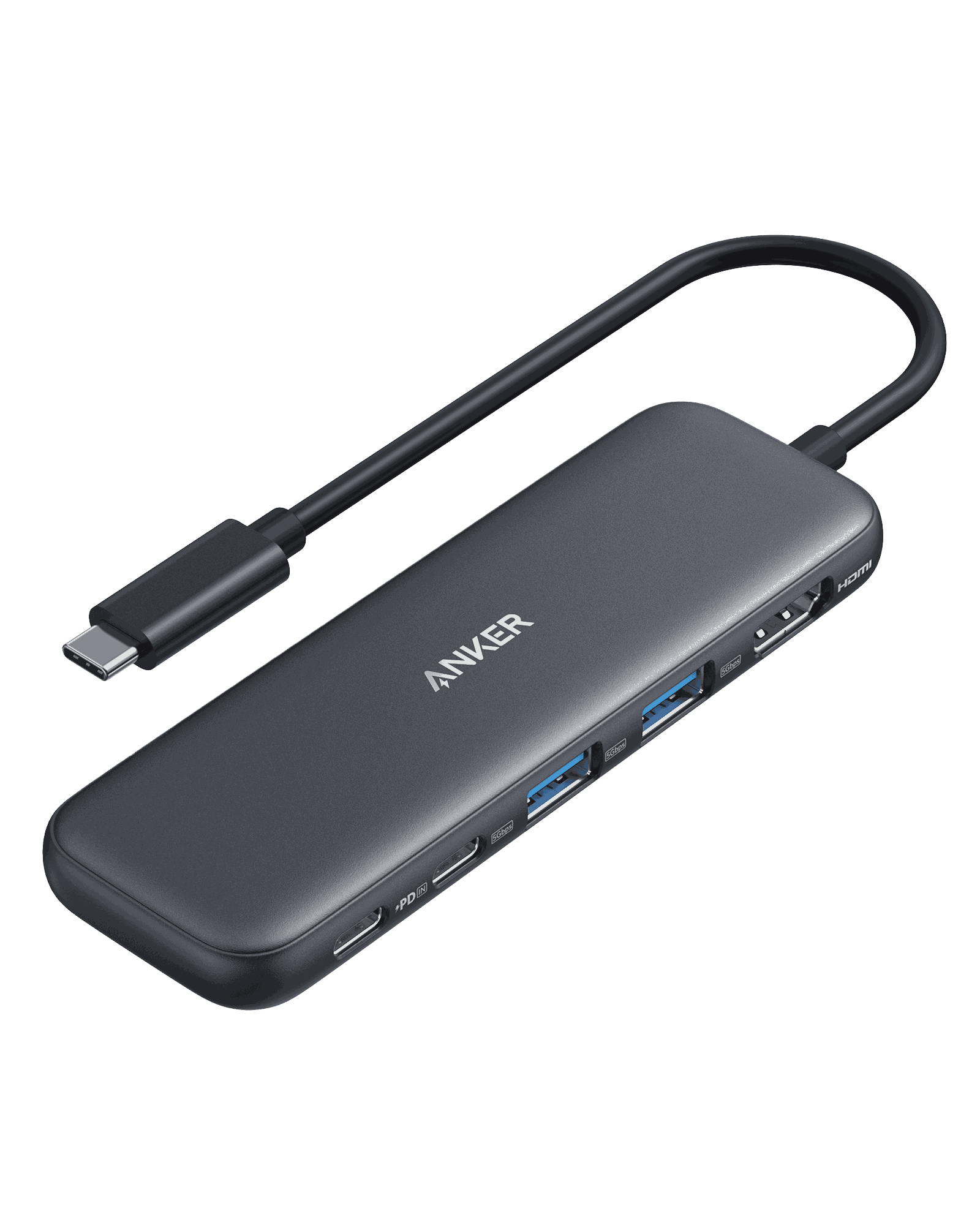 Anker 332 USB-C Hub 5-in-1 with 4K HDMI, USB-C and USB-A ports, and 85W pass-through charging
