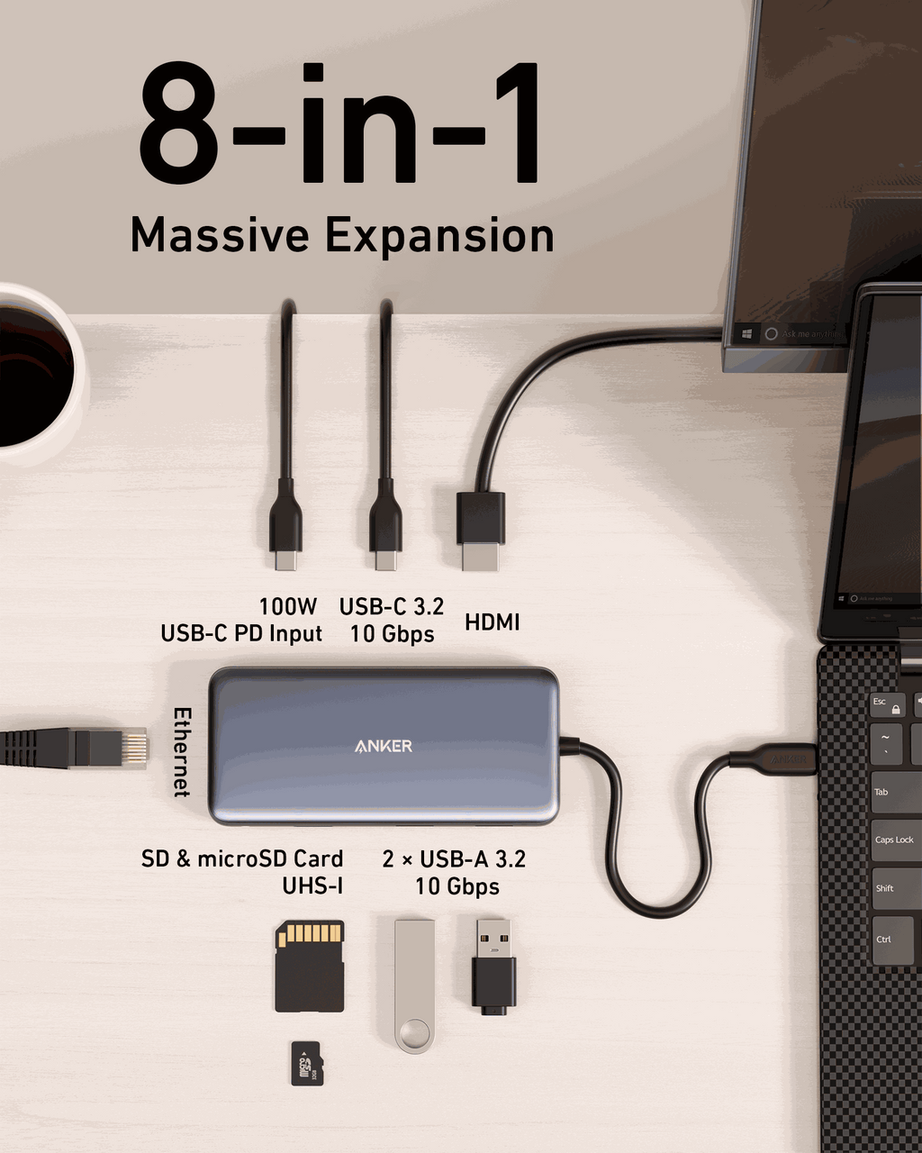 Anker <b>555</b> USB-C Hub (8-in-1)