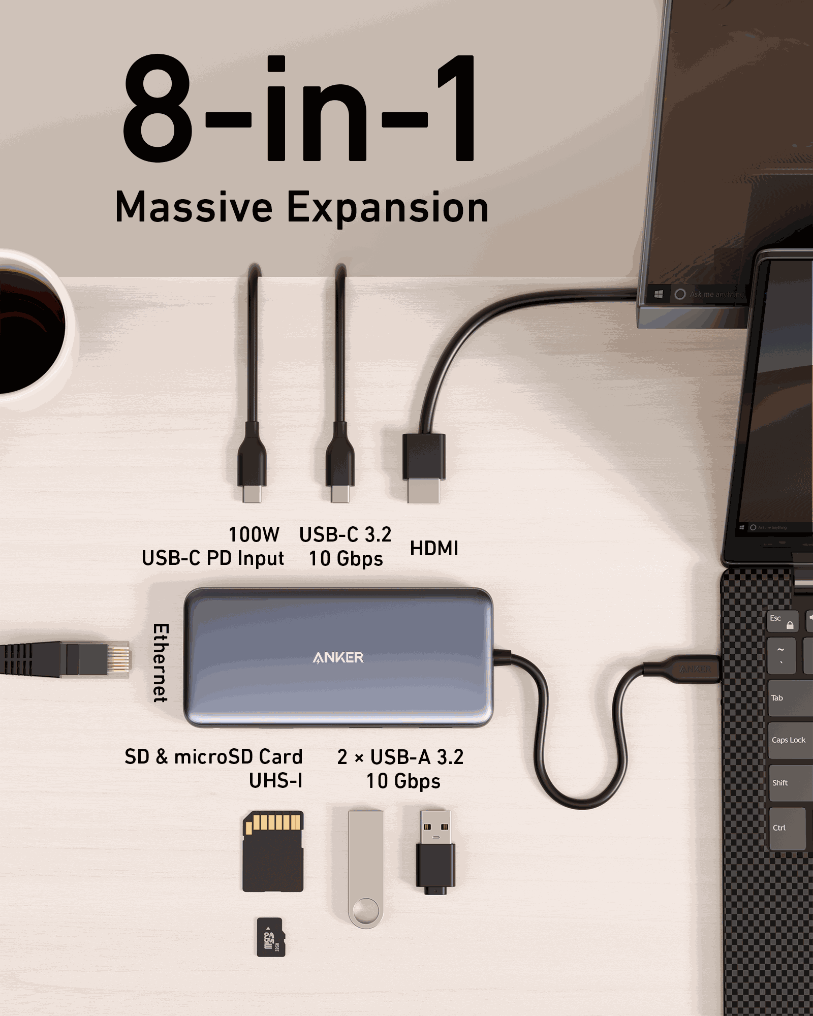 Anker <b>555</b> USB-C Hub (8-in-1)