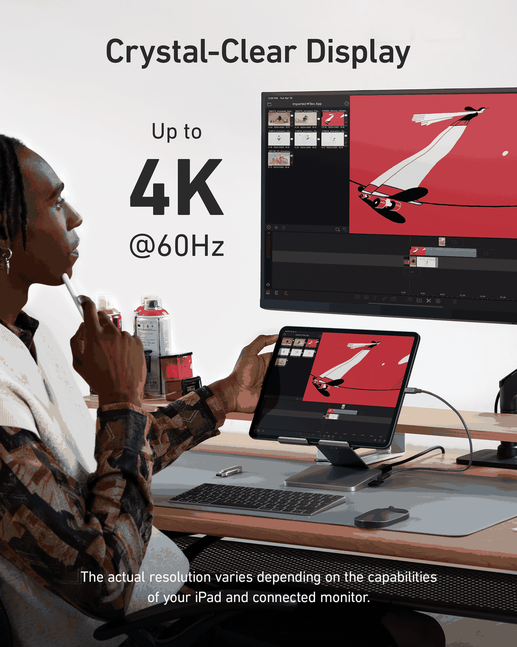Anker <b>551</b> USB-C Hub (8-in-1, Tablet Stand)