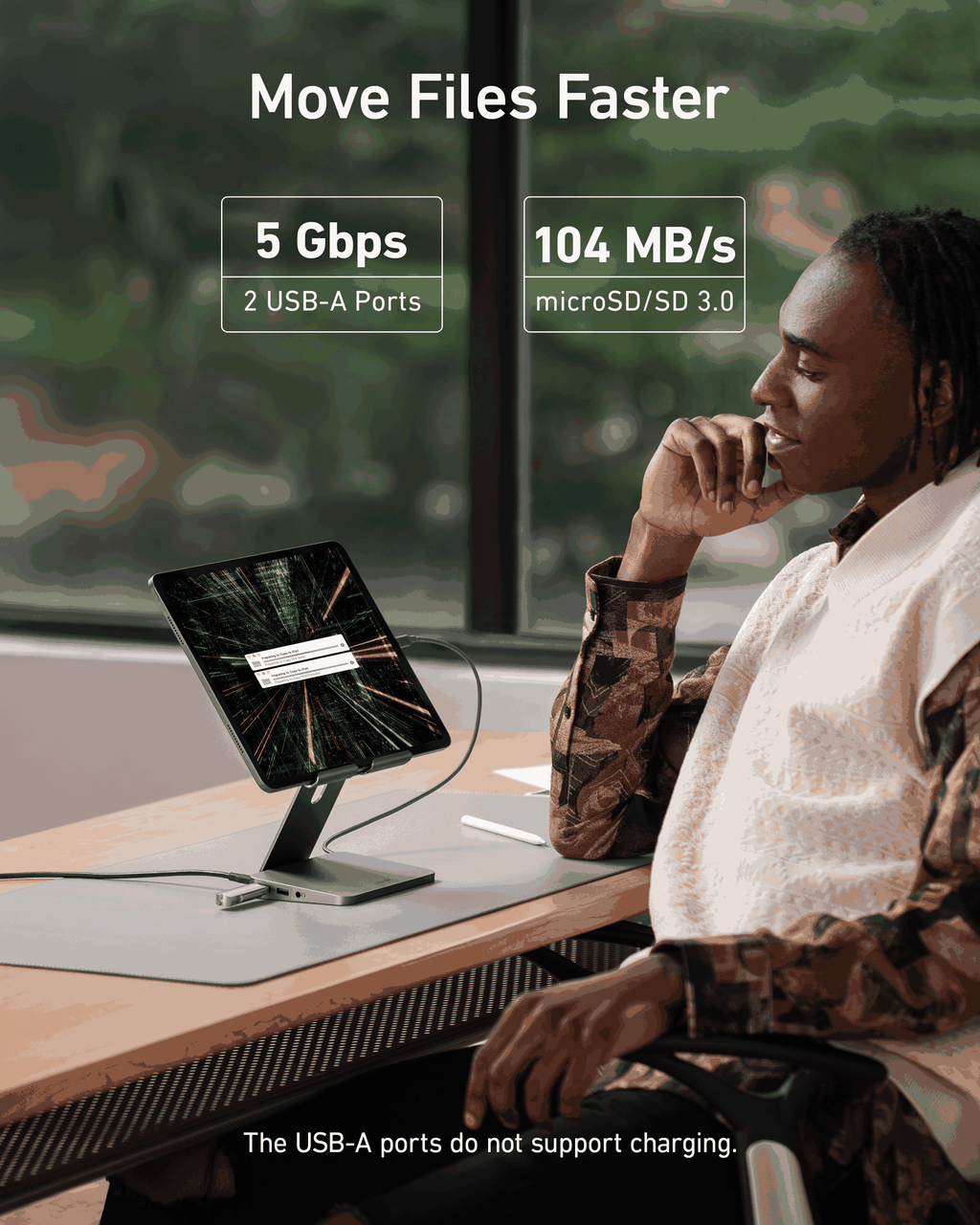 Anker <b>551</b> USB-C Hub (8-in-1, Tablet Stand)
