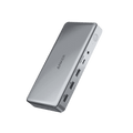 Anker 563 USB-C Docking Station with 10 ports including dual HDMI, DisplayPort, Ethernet, and 100W charging for laptop connectivity and triple display setup