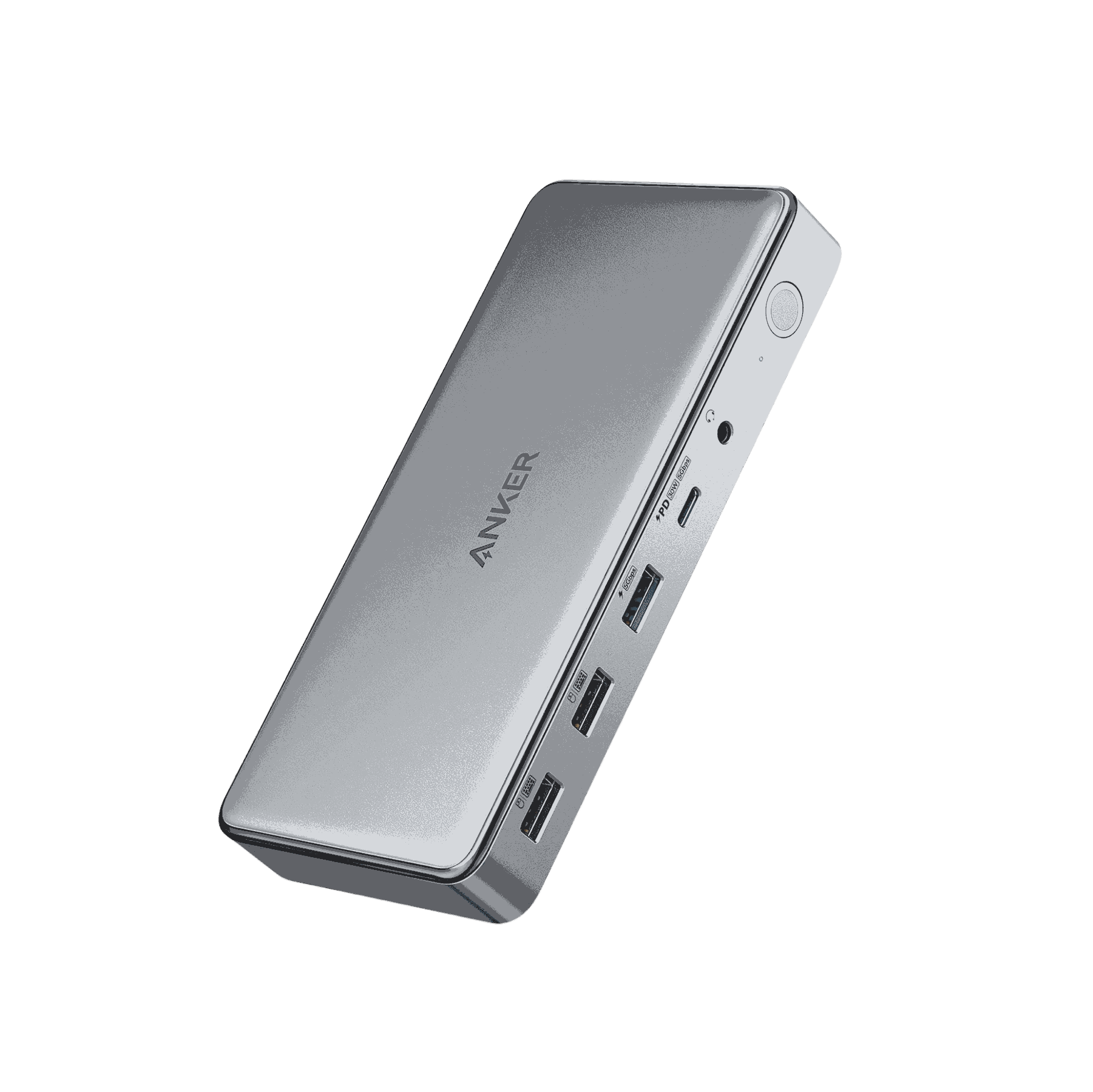 Anker 563 USB-C Docking Station with 10 ports including dual HDMI, DisplayPort, Ethernet, and 100W charging for laptop connectivity and triple display setup