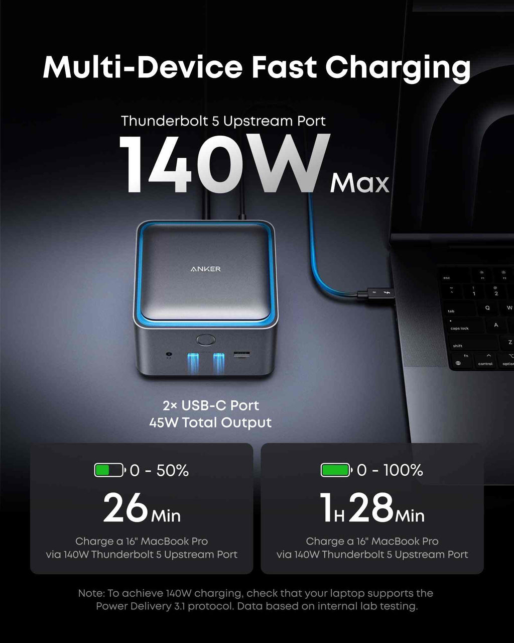 Anker Prime TB5 Docking Station (14-in-1, 8K, Thunderbolt 5 )