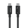 Anker Prime Thunderbolt 5 cable supporting 80Gbps data transfer and 240W fast charging for dual 8K displays