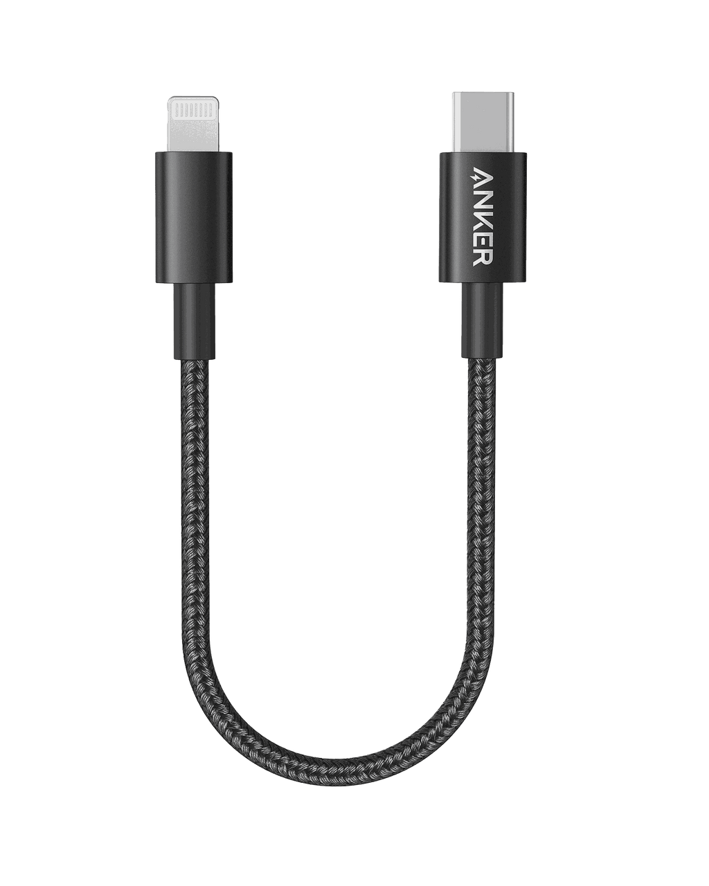Anker 331 USB-C to Lightning Cable with nylon exterior and MFi certification for fast iPhone charging