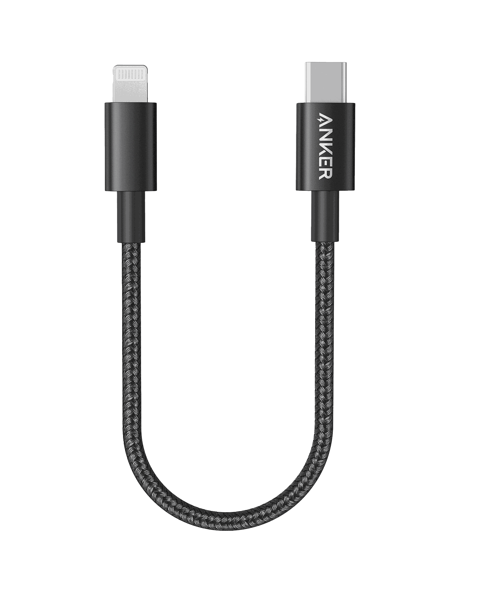 Anker 331 USB-C to Lightning Cable with nylon exterior and MFi certification for fast iPhone charging