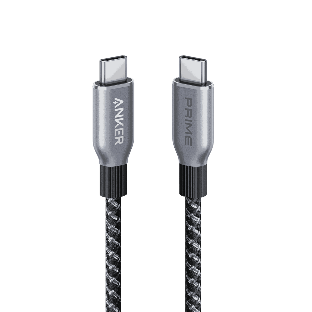 Anker Prime USB-C to USB-C Cable 240W upcycled-braided durable charging cable with fast charging and temperature resilience