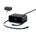 Anker Nano Charging Station 7-in-1 with 100W power, USB-C and AC ports, retractable cables, and LCD display