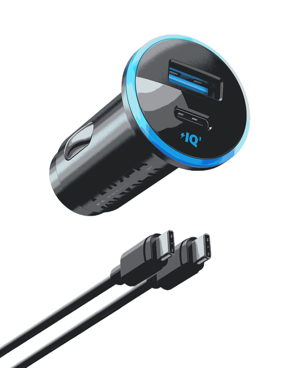 Anker 323 Car Charger 52.5W dual port USB-C and USB-A high-speed charger for iPhone and Samsung devices