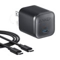 Anker Nano Charger 45W with USB-C cable compact fast charger for Samsung and Apple devices