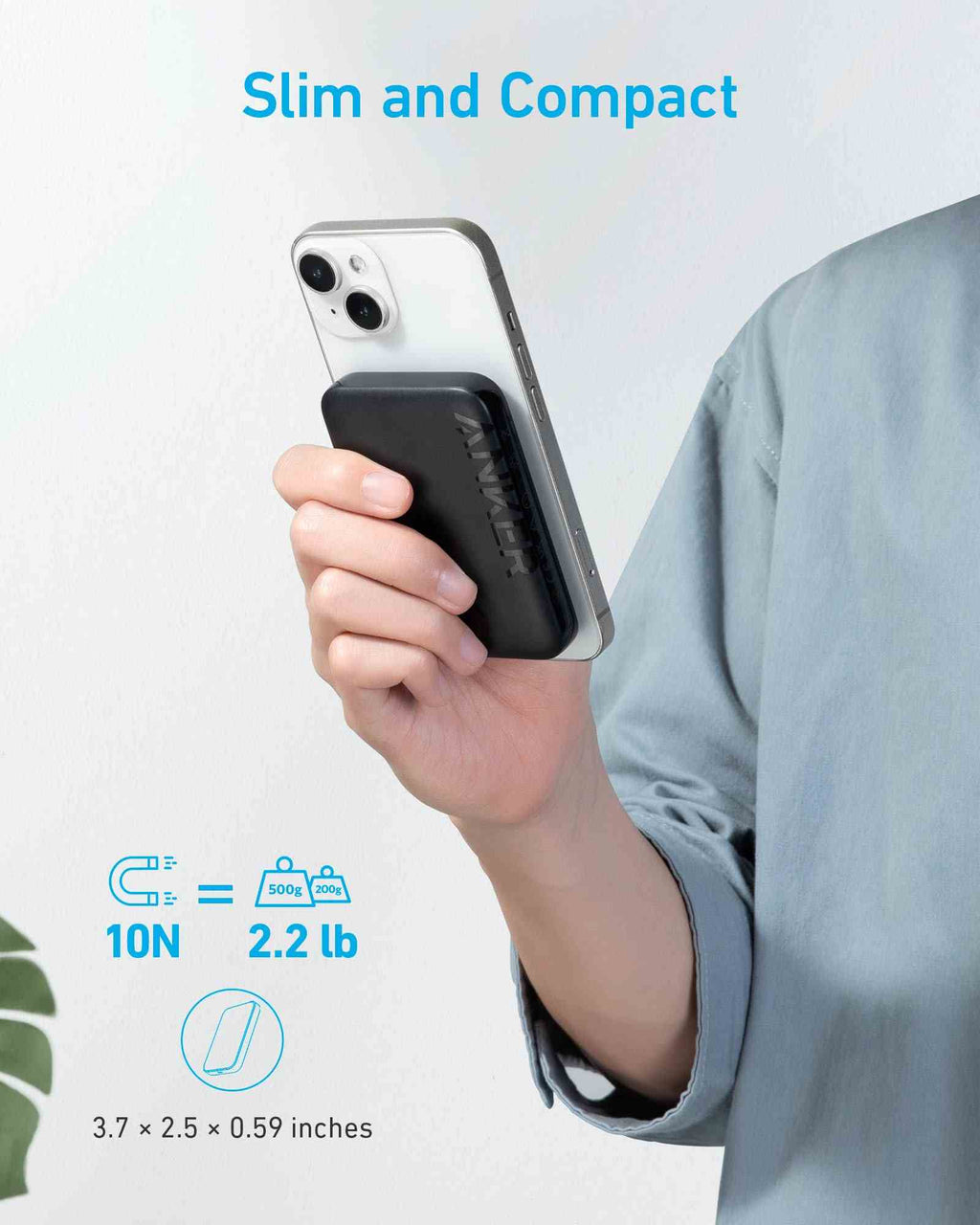 Anker <b>321</b> MagGo Battery (PowerCore Magnetic 5K)
