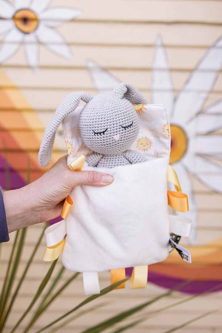 Bunny in nap time sleeping bag